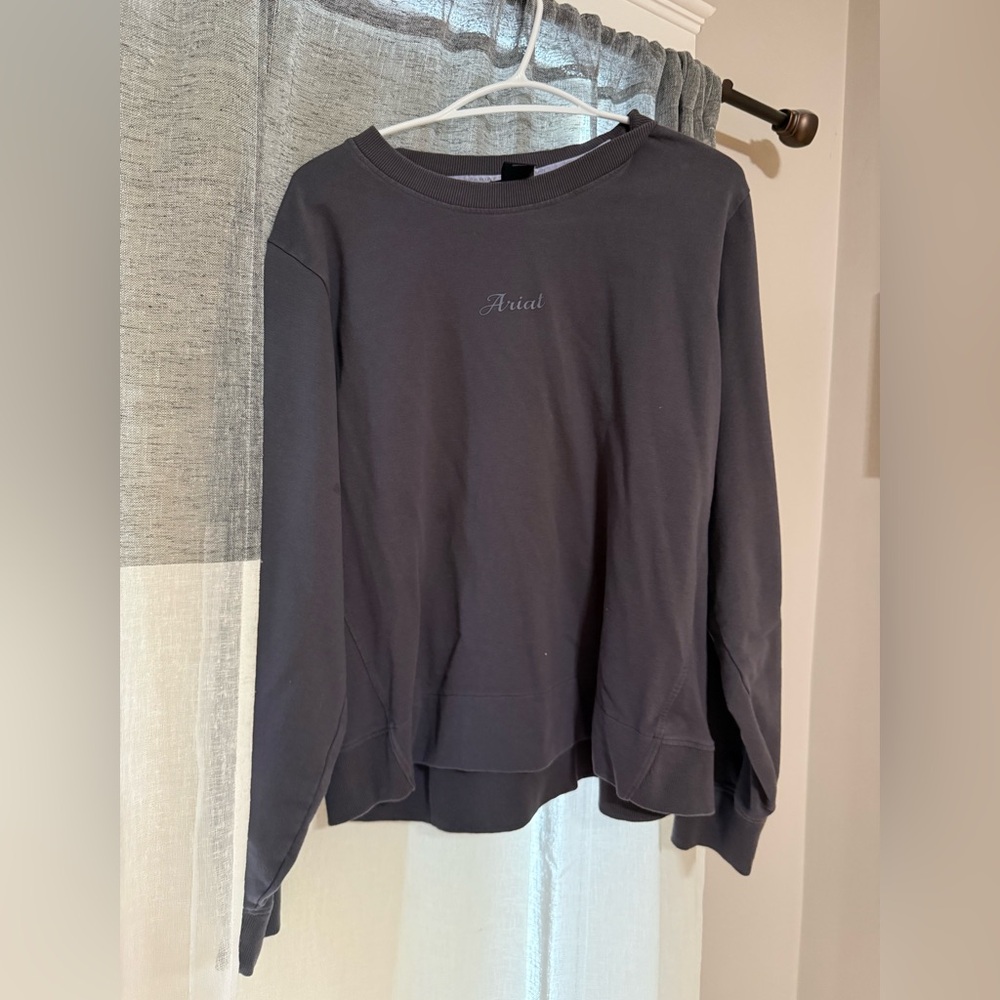 Ariat Blueish Grey Crewneck Ladies XL